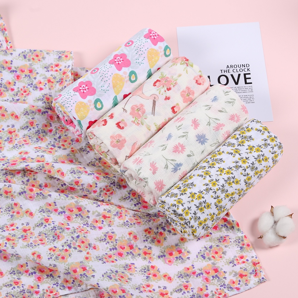 lampin kain baby swaddle muslin swaddle blanket newborn wrappers napkin
