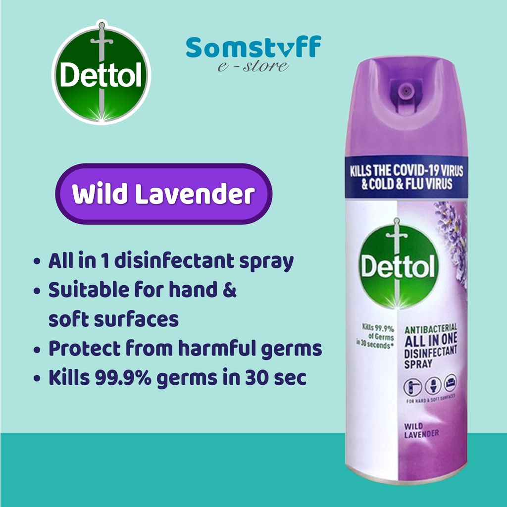 Dettol Disinfectant Spray Morning Dew Lavender Crisp Breeze Lemon Breeze Sakura Blossom 0509