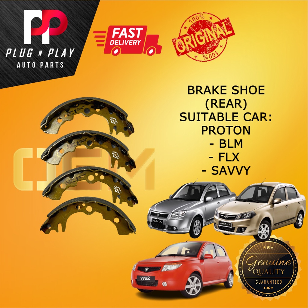 Proton Blm Flx Savvy Brake Shoe Rear Belakang Oem Product Shopee Malaysia 