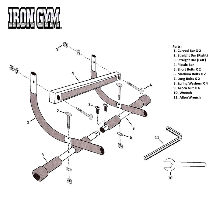 Iron Gym DOOR GYM 5 in 1 exercise bar