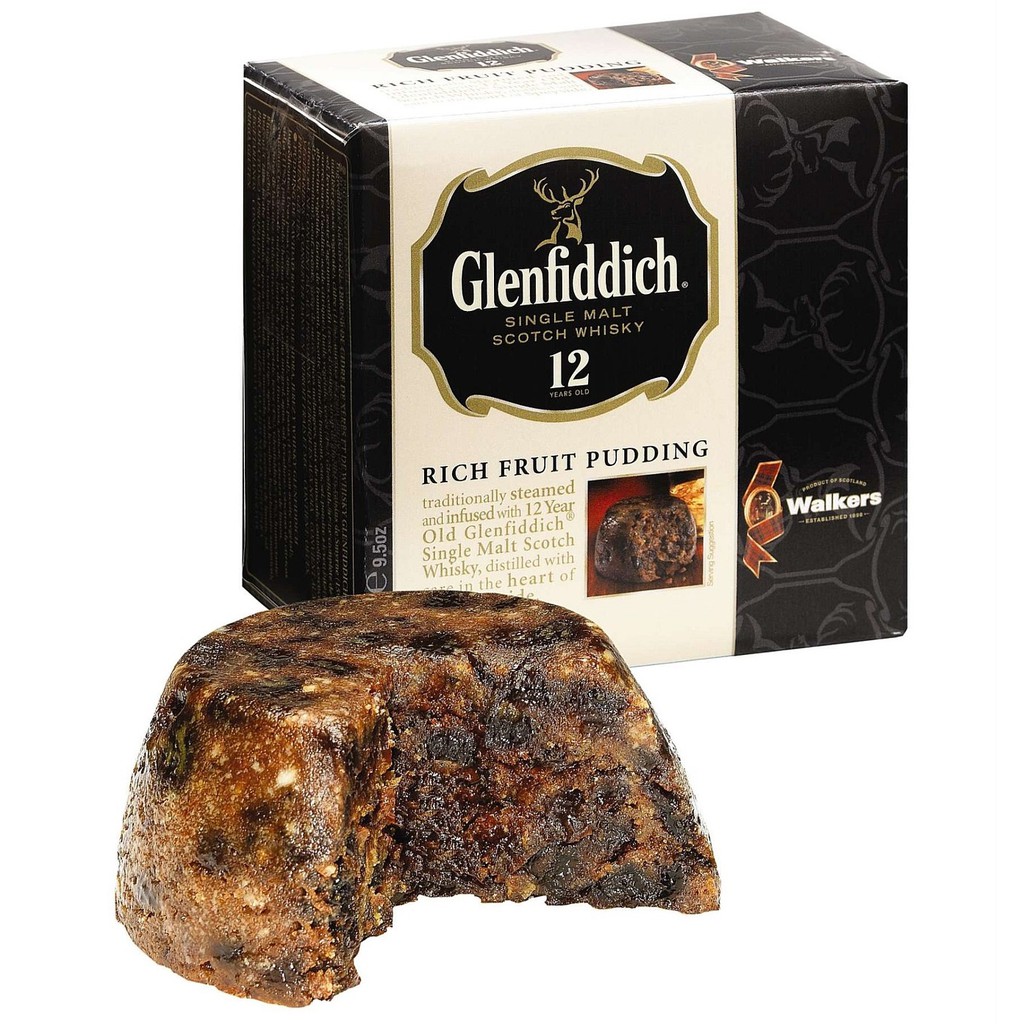 Christmas Walkers Highland Whisky Cakerich Fruit Pudding With Glenfiddich Whisky 227g Uk 