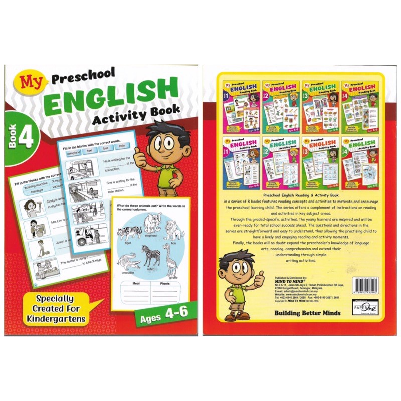 [FUNBOOK] My Preschool English Reader And Activity Book Ages 4-6 ...