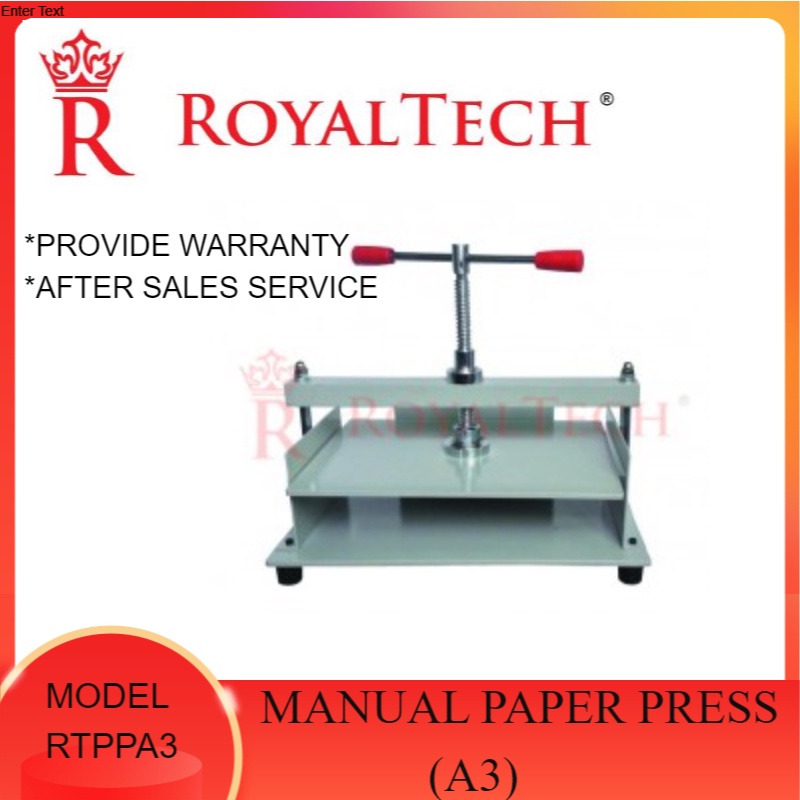 ROYALTECH Manual Paper Press Machine RTPPA3 Shopee Malaysia