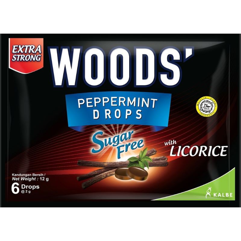 Woods Extra Strong Peppermint Drop Sugar Free 6's | Shopee Malaysia