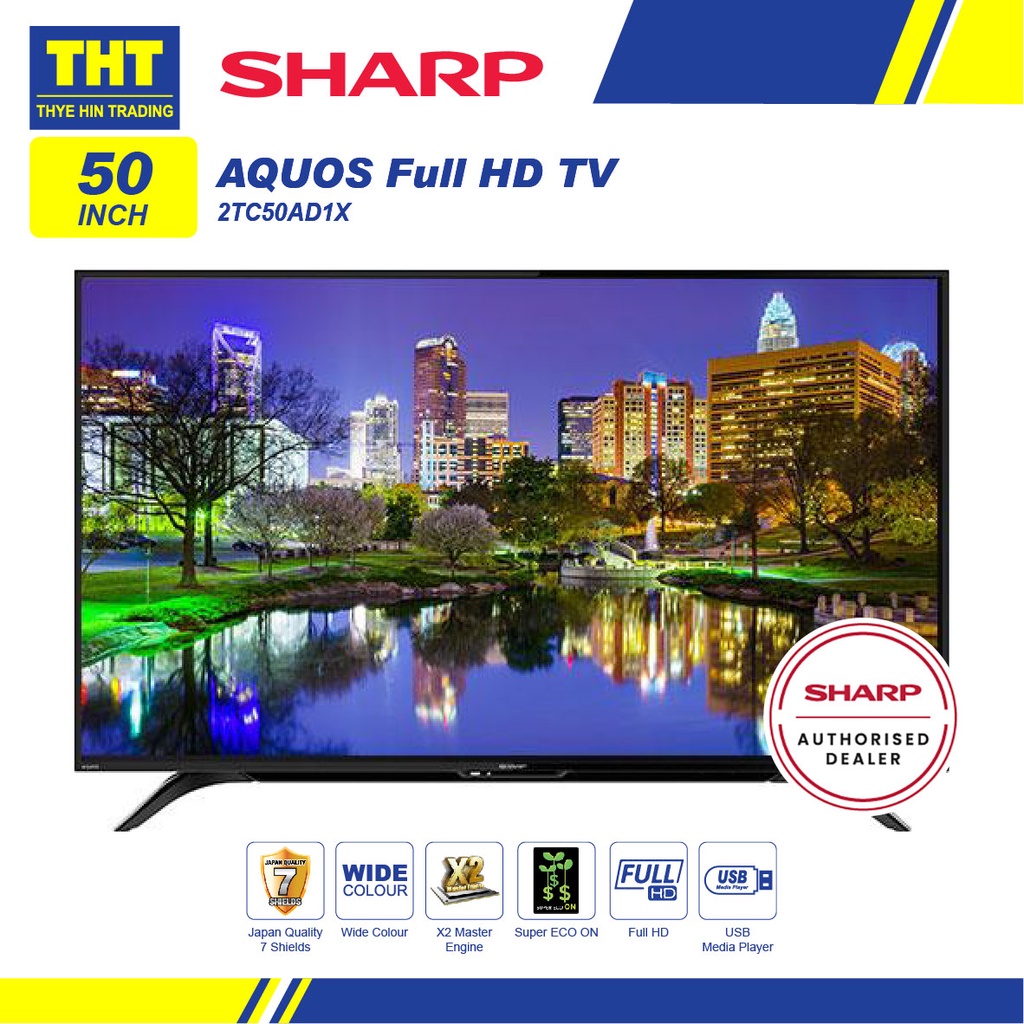 [𝙇𝙞𝙢𝙞𝙩𝙚𝙙 𝙏𝙞𝙢𝙚 𝙊𝙛𝙛𝙚𝙧] SHARP 50'' Full HD LED TV 2TC-50AD1X | Shopee Malaysia