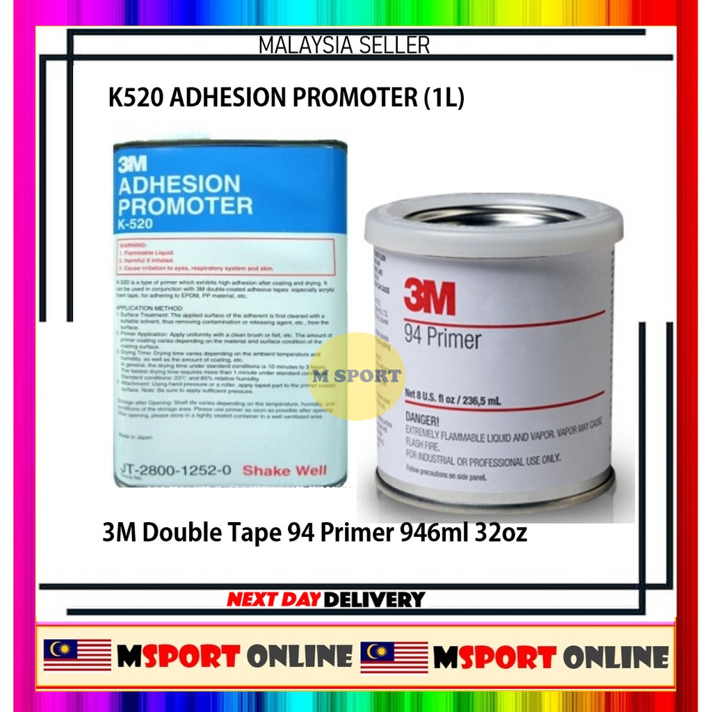 3M Double Tape 94 Primer 946ml / 32oz / K520 ADHESION PROMOTER (1L