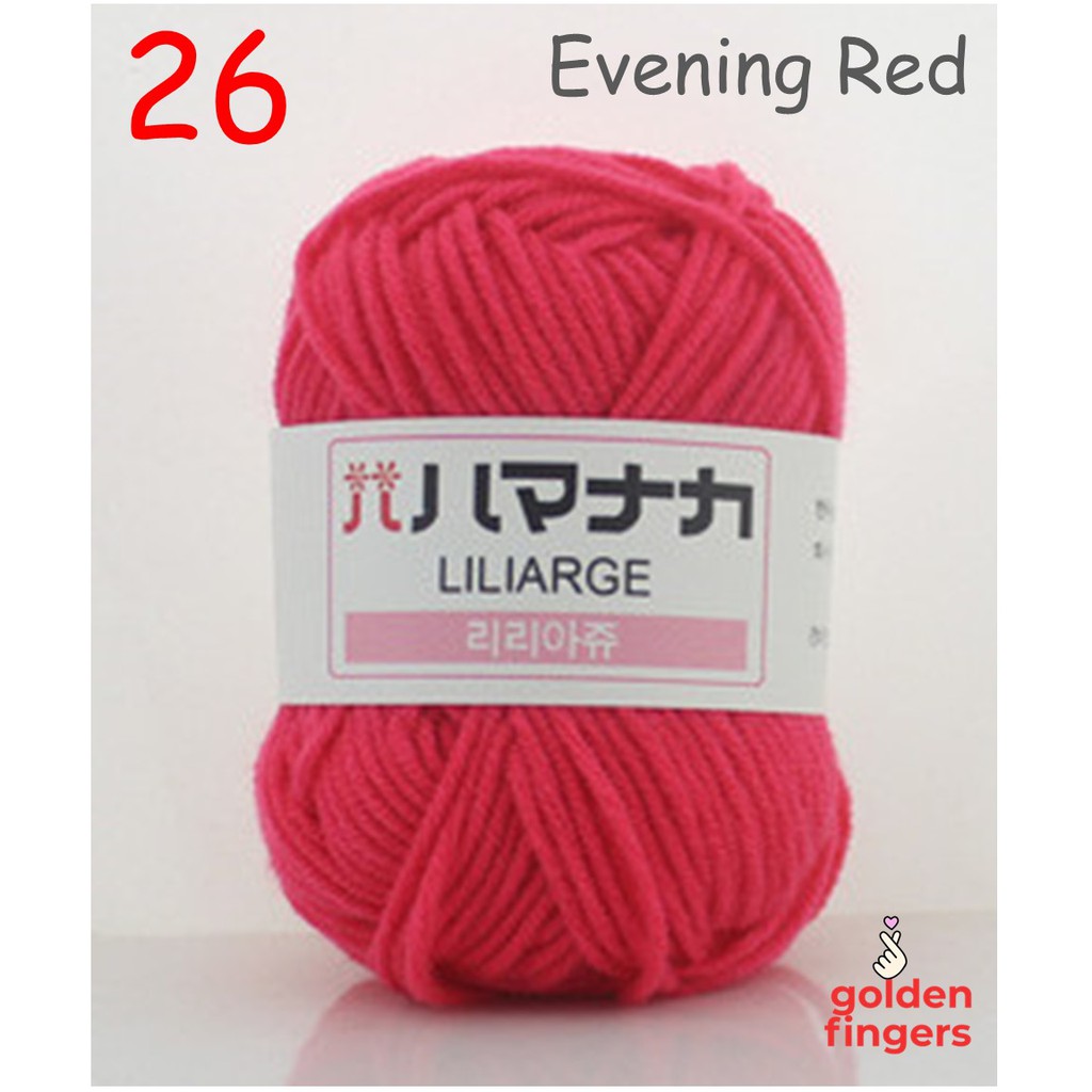 (Wholesale) LILIARGE 25grams 4plys Milk Cotton Yarn / soft Yarn baby ...