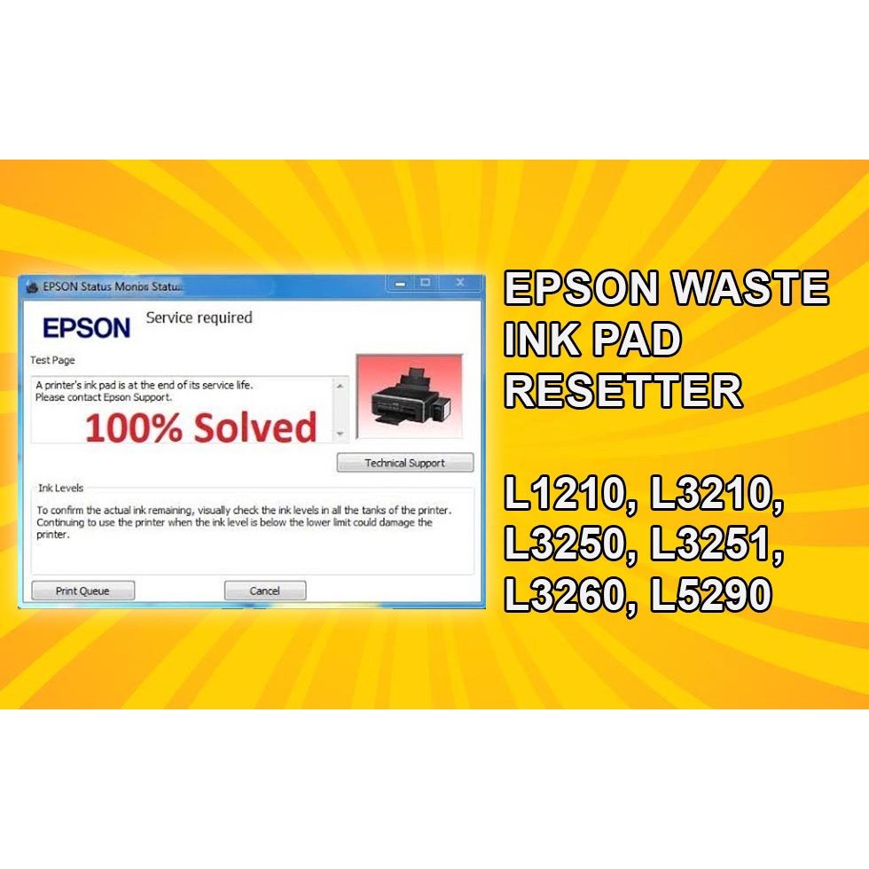 Epson Resetter Waste Inkpad Resetter L1210, L3210, L3250, L3251