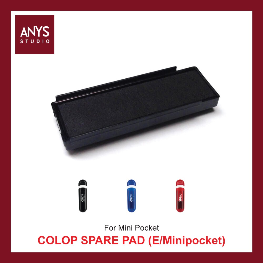 COLOP (E/Minipocket) Spare Ink Pad for Mini Pocket Self-Inking Stamp ...