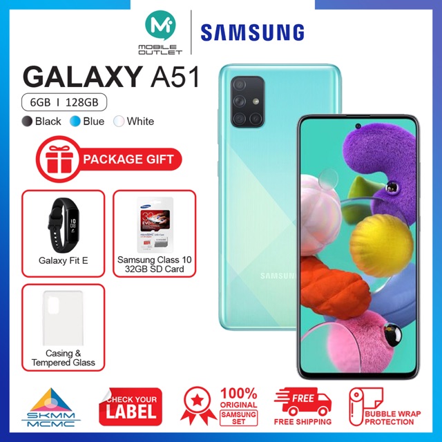 Samsung Galaxy A51 8gb256gb 1year Warranty By Samsung Msia Shopee Malaysia 9172