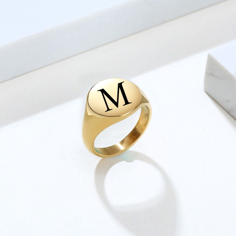 Rings with alphabet on sale lettering