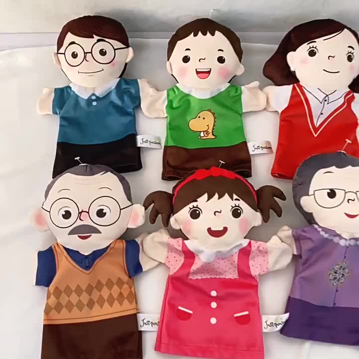 CABEZATWLJ Family Member Puppet, Parents Grandparents Children's Hand ...