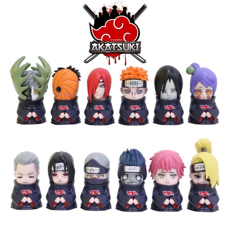 {🇲🇾READY STOCK} Chibi Akatsuki Figure - Naruto Shippuden - Akatsuki ...