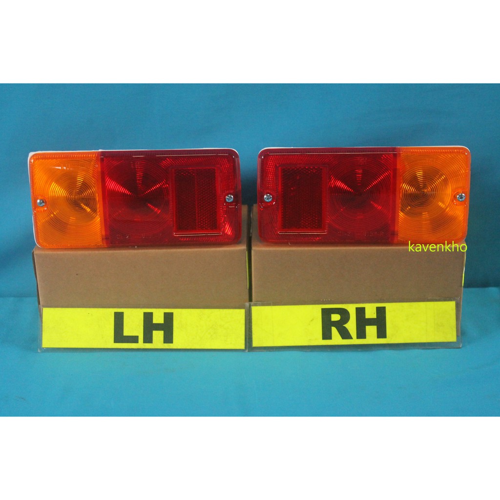 Pair Of Rear Tail Lamp Lights W/ Bulbs For Daihatsu Hijet S65 S70 Truck (1981–2003)