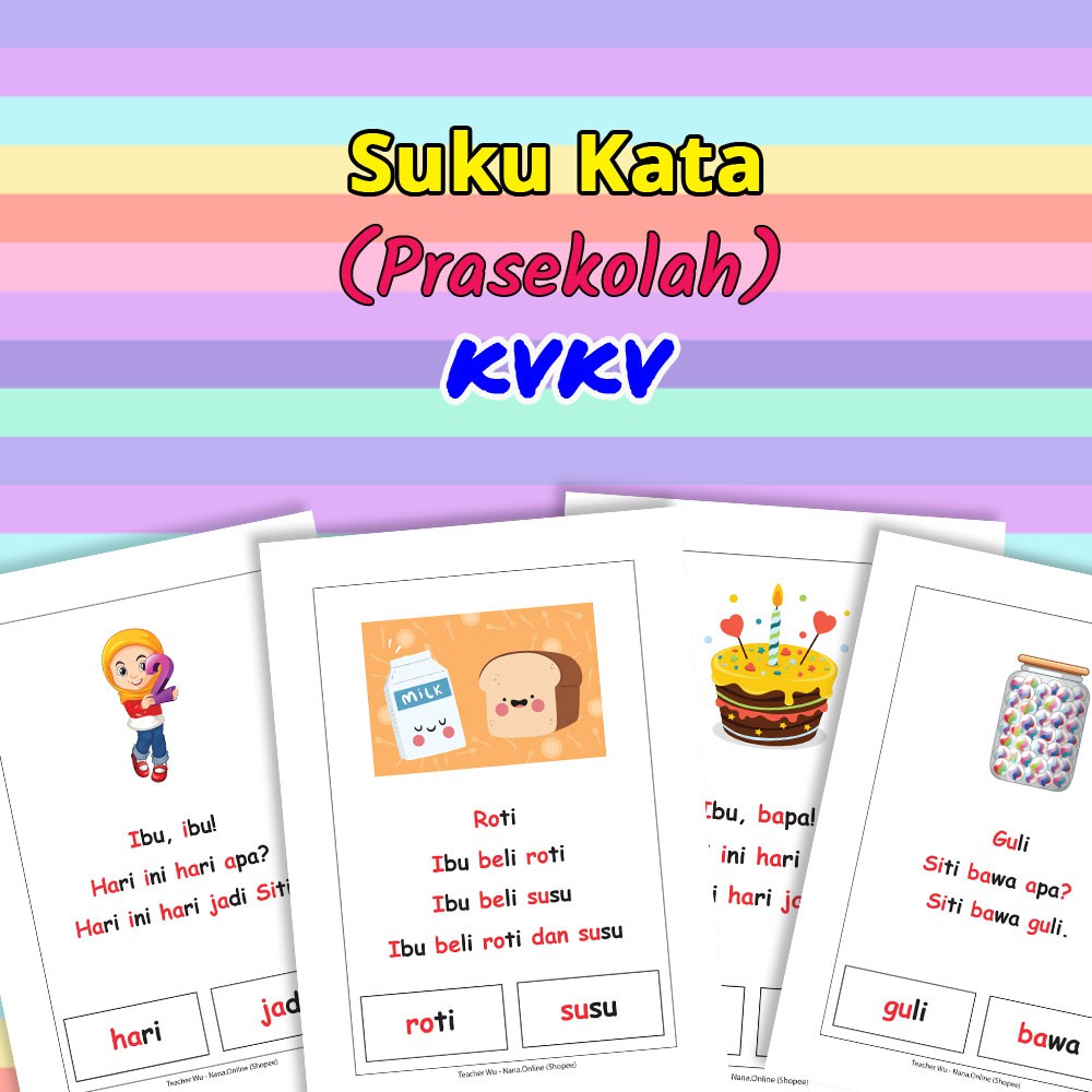 047 PDF Softcopy Suku Kata Prasekolah Suku Kata Cerita Ayat Mudah