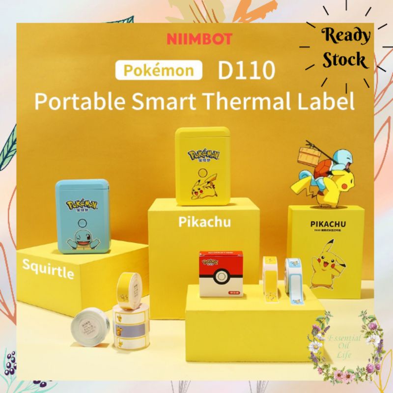 Niimbot Pokemon Edition Bluetooth Inkless Label Printer, Price Tag ...