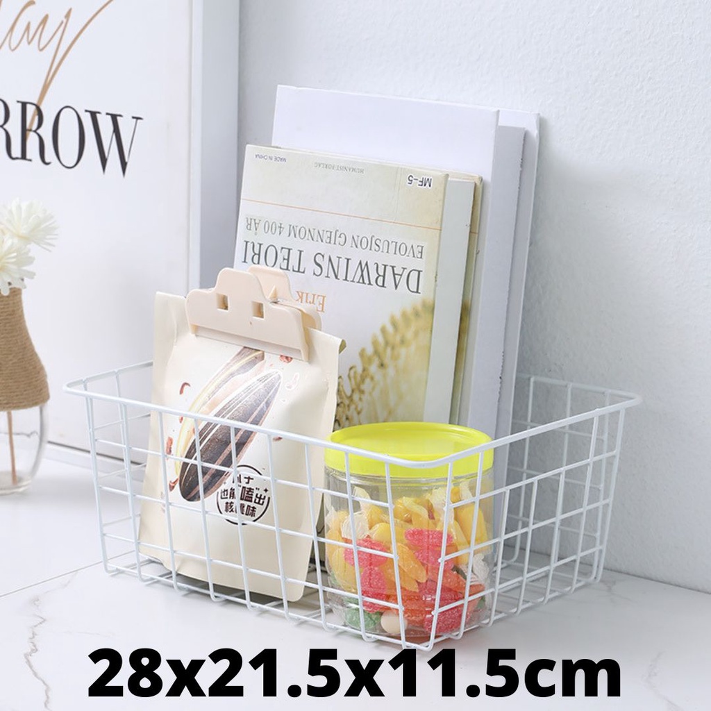 Nordic Kitchen Storage Basket Box Wrought Iron Storage Basket Japanese