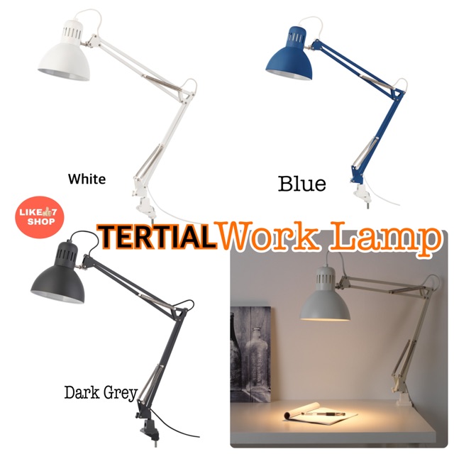 TERTIAL Work lamp with LED bulb, dark gray - IKEA