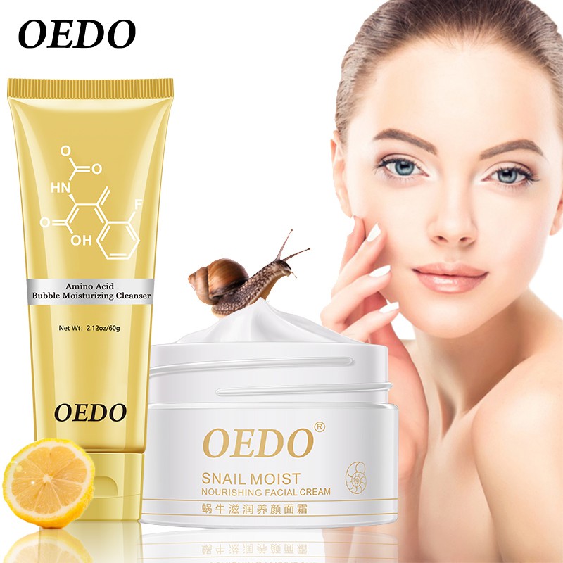 OEDO Amino Acid Bubble Moisturizing Facial Pore Cream + Snail Face