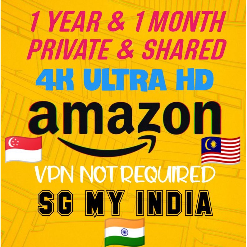 Amazon Prime Video Private Account 1 Month 1 Year 4K UHD
