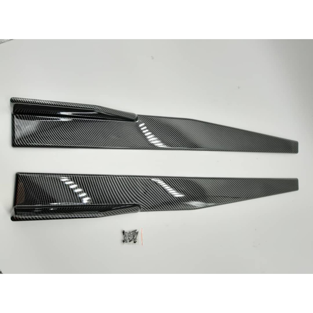 Blck Wings Pair Universal Side Skirt Rocker Splitter Side Winglet Wing ...