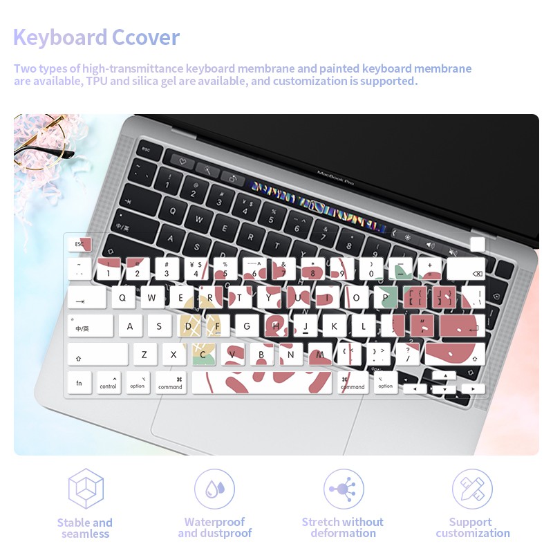 Creative Coloured Drawing Keyboard Cover Exclusive Use of all Laptop ...