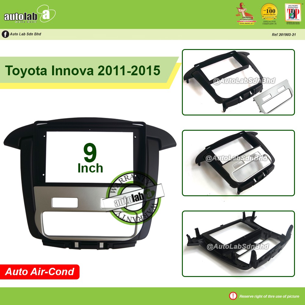 Big Screen Casing Android 9 inch Toyota Innova 2011-2015 (Auto Air-Cond ...