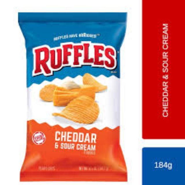 Ruffles Cheddar&Sour Cream Halal 184g Shopee Malaysia