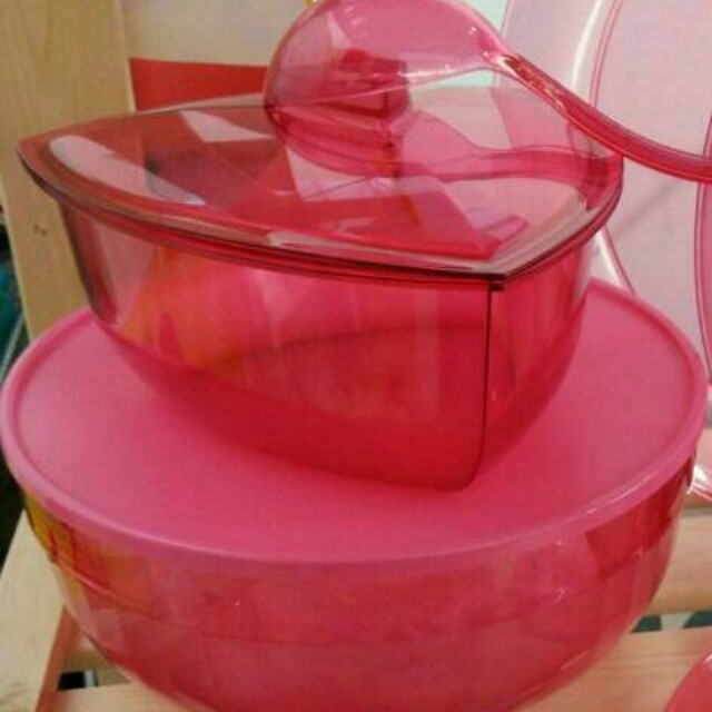 Original Tupperware Lotus Serving Set PINK LIMITED RELEASE Shopee