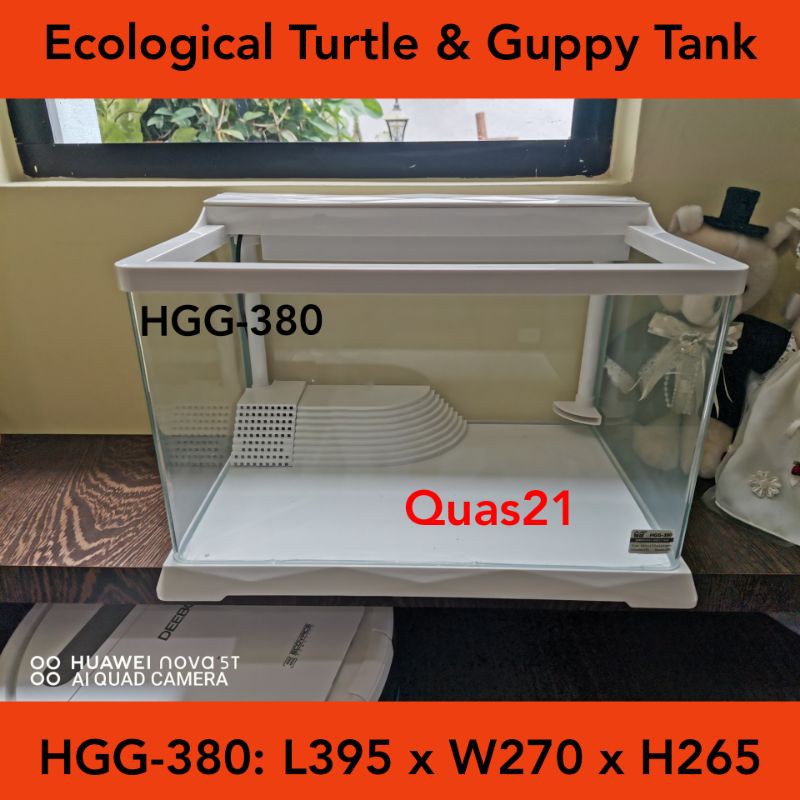 HGG-380 Ecological Turtle & Guppy Tank | Shopee Malaysia
