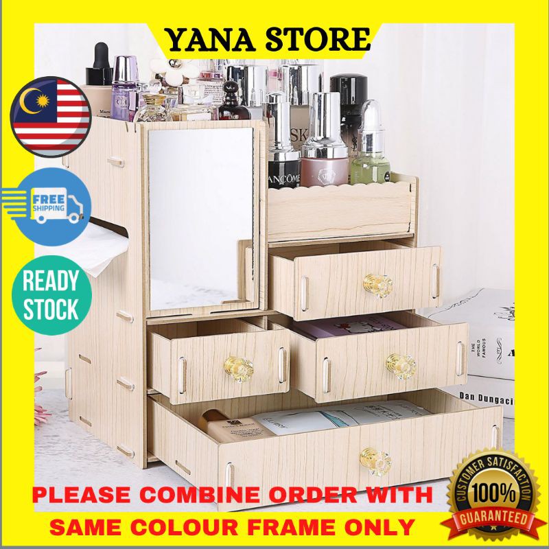🔥READY STOCK🔥Mini Cosmetic Storage Box Wooden Drawer Shopee Malaysia