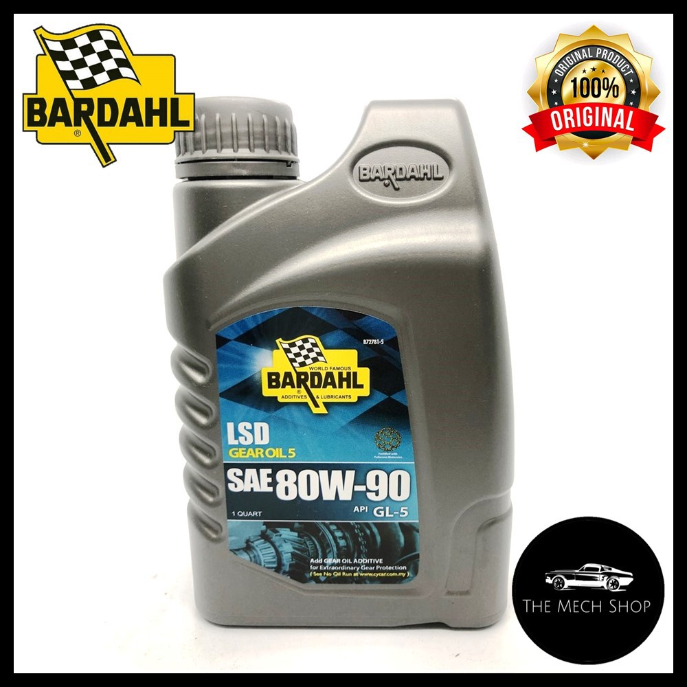 Bardahl LSD 80w90 SAE 80W-90 LIMITED SLIP Gear Oil (API GL-5) (1 Litre ...