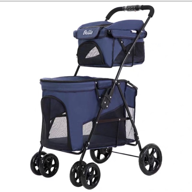 Bello , double decker pet stroller /trolley Shopee Malaysia