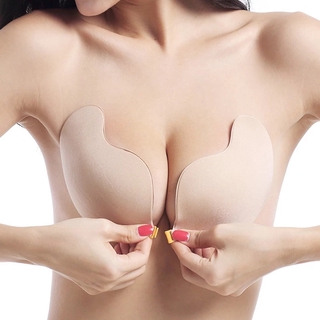 1 /3 pairs of women's silicone strapless adhesive bra, rabbit ear self-adhesive  adhesive bra, non-trace silicone invisible bra, breast lift adhesive bra,  reusable silicone nipple stickers, women's underwear and underwear  accessories, suitable