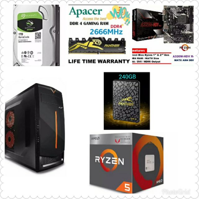 AMD Ryzen 5 2400g with radeon Vega 11graphics | Shopee Malaysia
