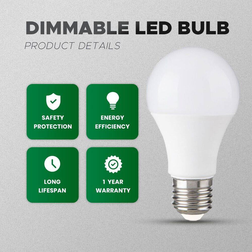 LED BULB 10W E27 STEPLESS DIMMING LED LIGHT BULB | Shopee Malaysia