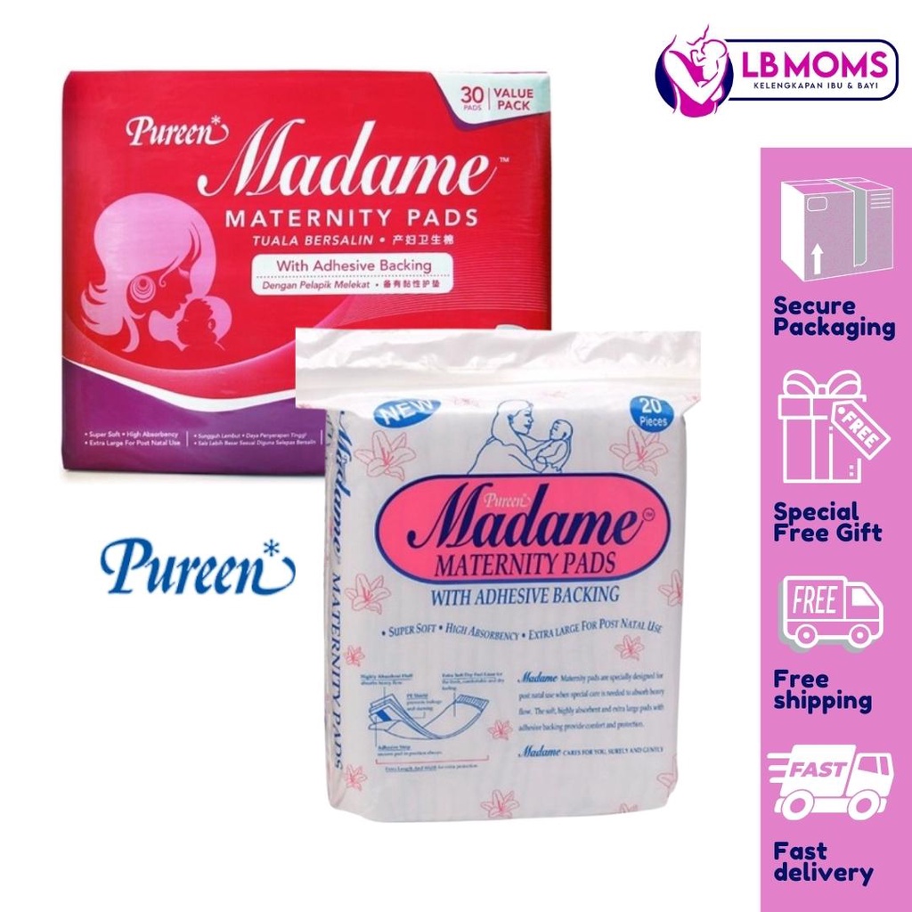 Pureen Madame Maternity Pads, 20 - 30 Pads