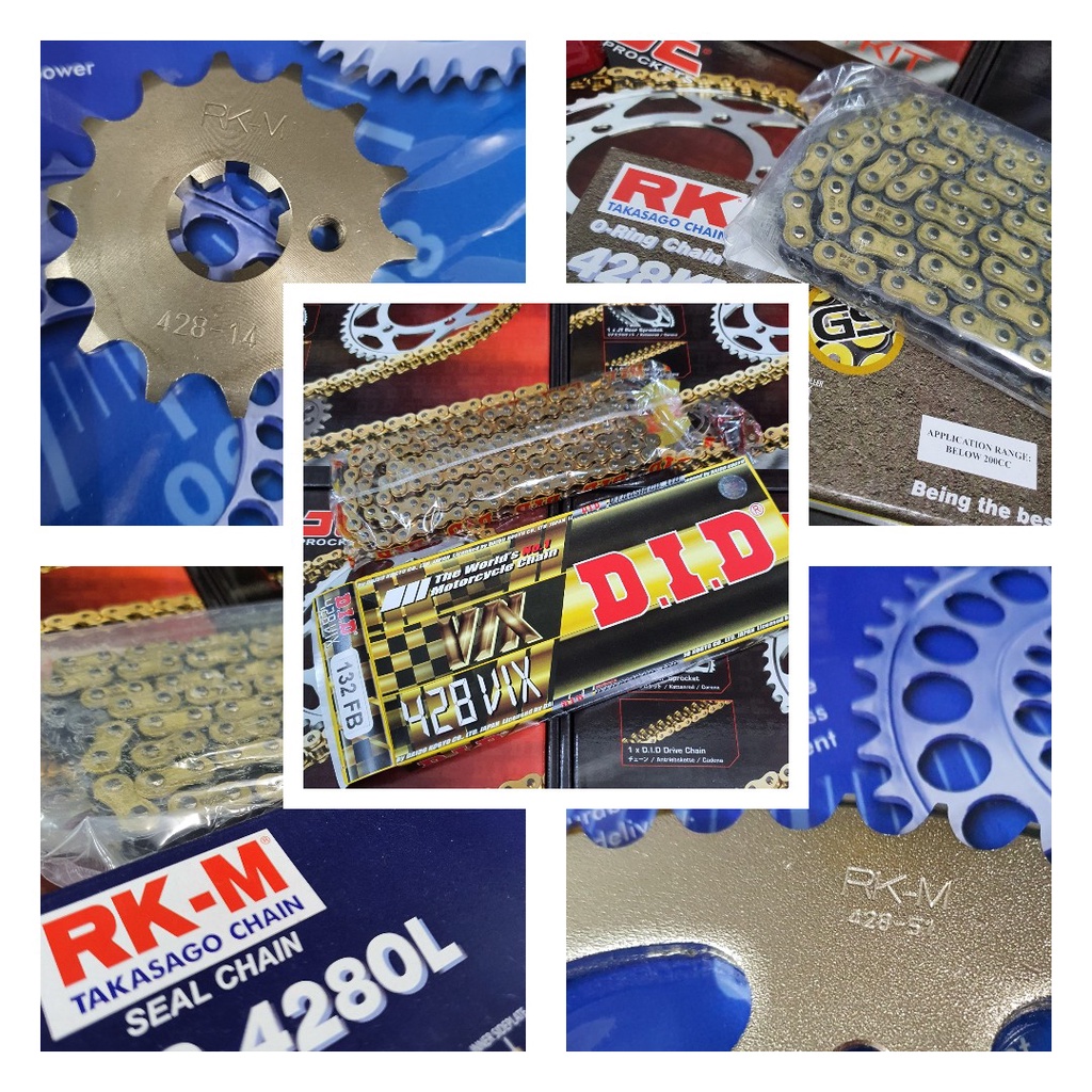 Yamaha MT15 R15 Set Rantai Sprocket 14T 46T 47T 48T 51T 52T MT15 Chain