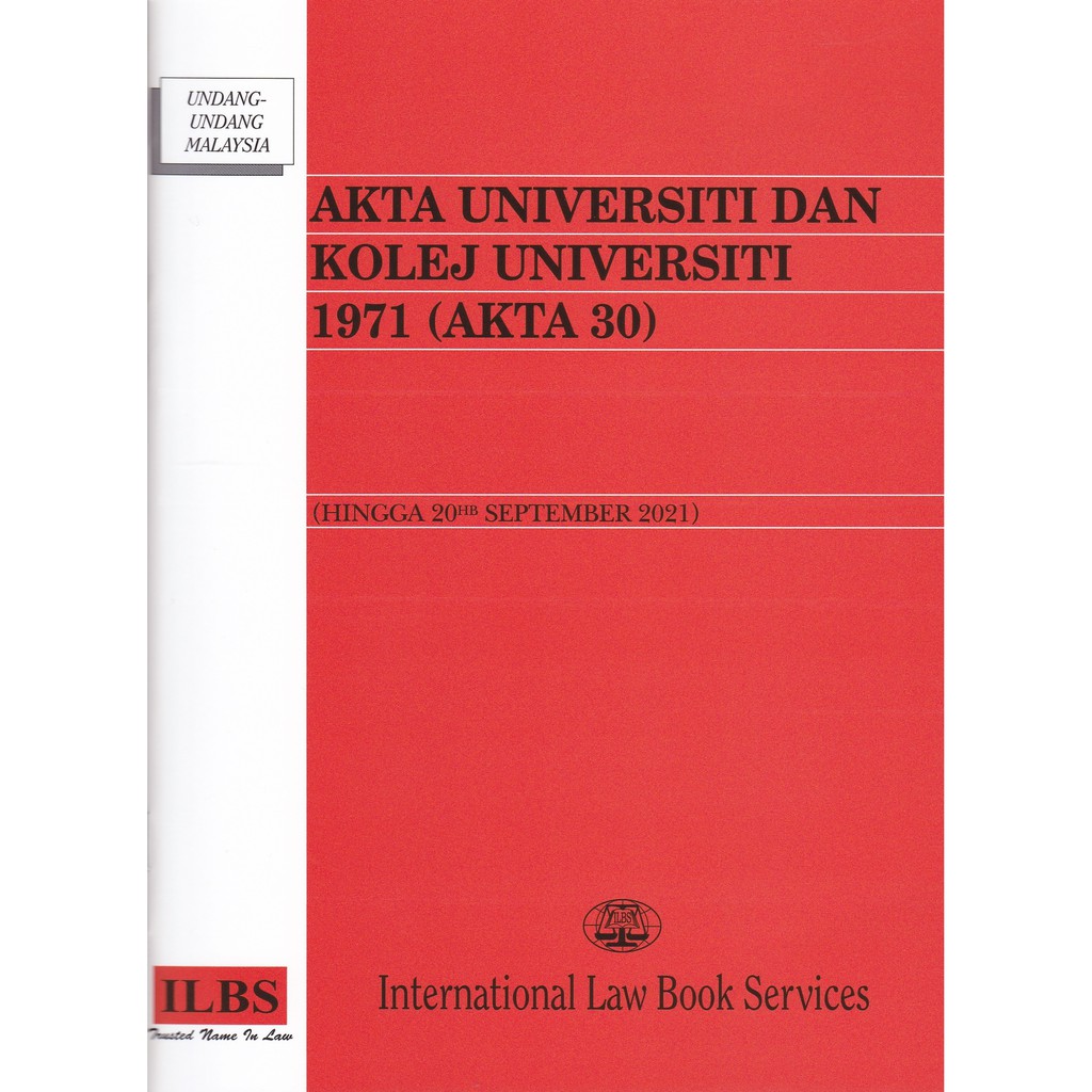 Akta Universiti Dan Kolej Universiti 1971 (Akta 30) (Hingga 20hb ...