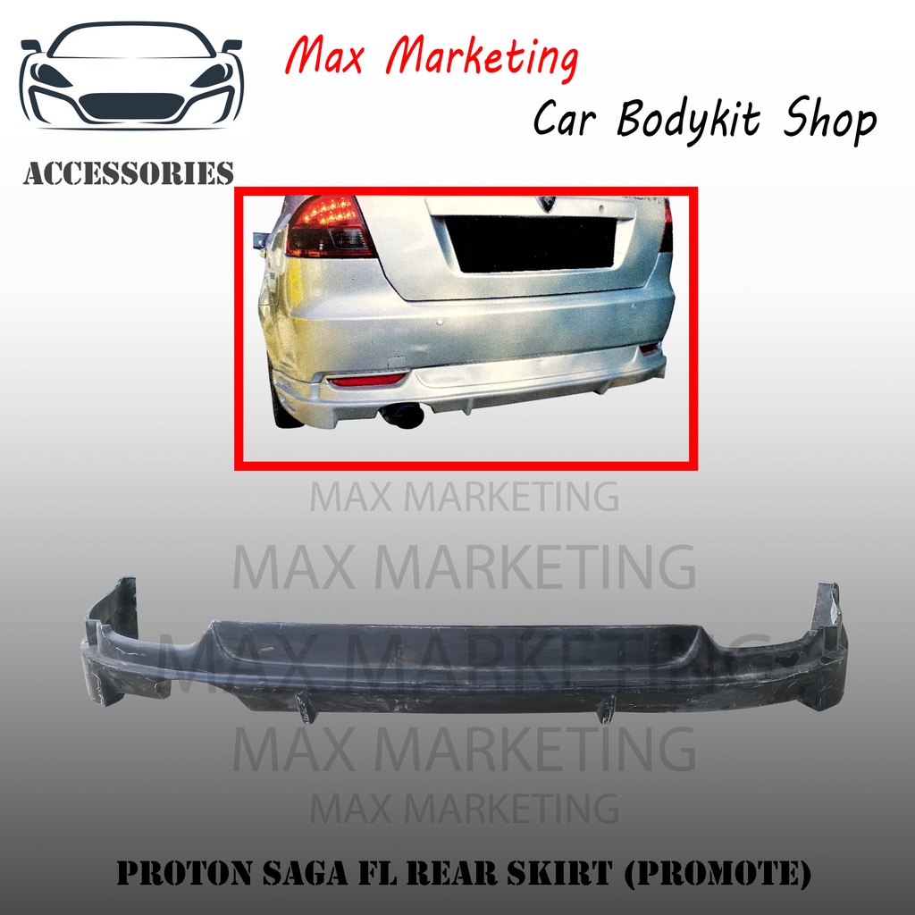 B1445 PROTON SAGA FL REAR SKIRT (PROMOTE) (FIBER) | Shopee Malaysia