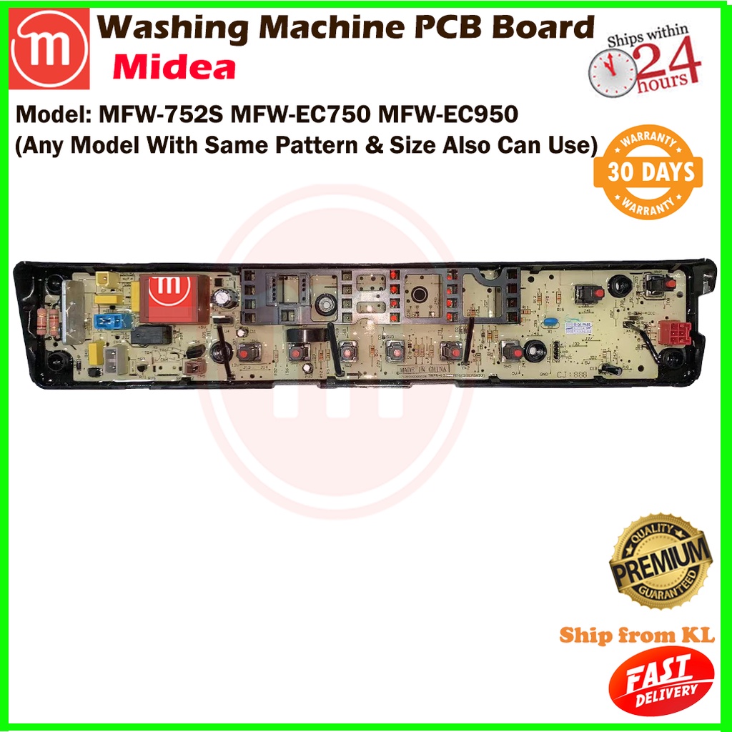 Midea Washing Machine PCB Board MFW752S MFWEC750 MFWEC950 TB75