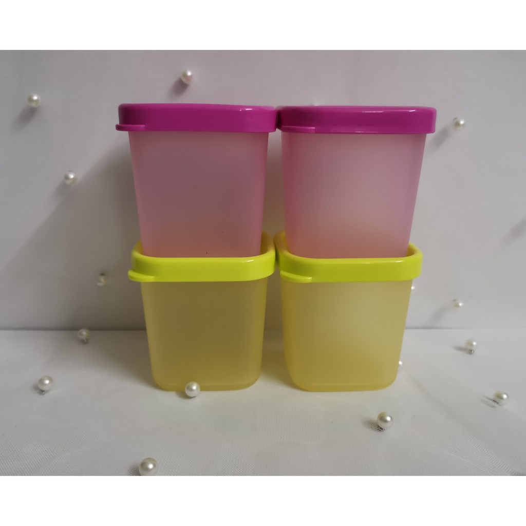 Tupperware petite square round 80ml (1 set - 4 pcs) | Shopee Malaysia