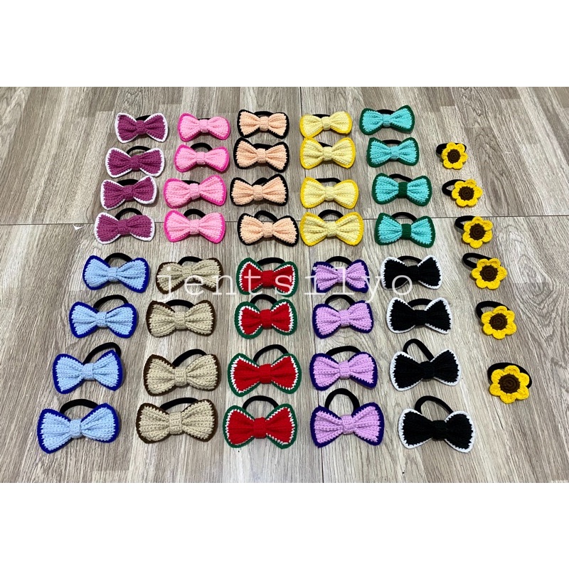 Ribbon Hair Tie (Bow Hair Tie Crochet) | Shopee Malaysia