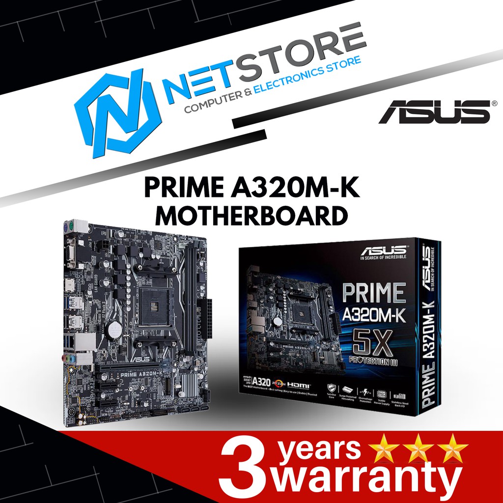 Asus hot sale a320 motherboard