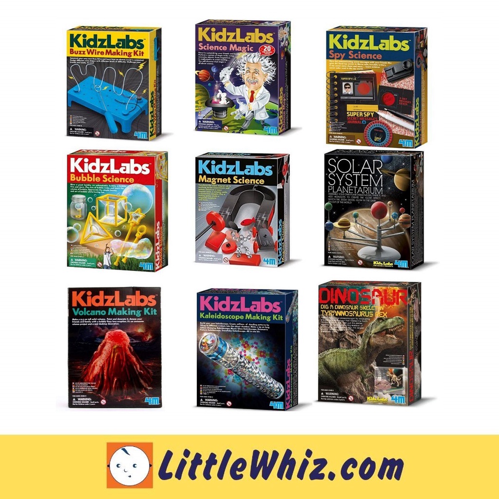 4M Kidz Labs Magic Kit – Zauberkasten Für Kinder Ab 8 Jahren – 12 Zaubertricks Mit Zauberstab, Karten & Würfel – Inklusive Anleitung