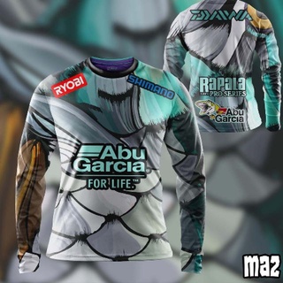 Super Premium: Malaysia Abu Garcia For Life Shimano Berkley Rapala Logo  Mens Long Sleeve Full Sublimation Microfibre Jer