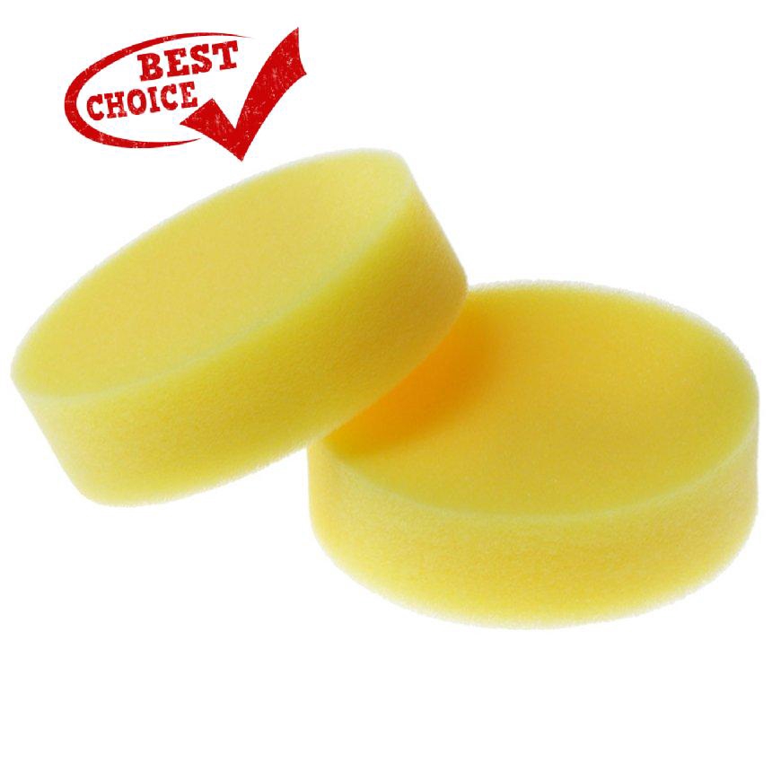 [12pcs]12pcs/lot Car Yellow Foam Waxing Pads Applicator Polish Vehicle