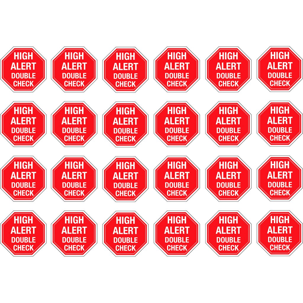 HIGH ALERT MEDICATION STICKER SIZE 4CM Shopee Malaysia