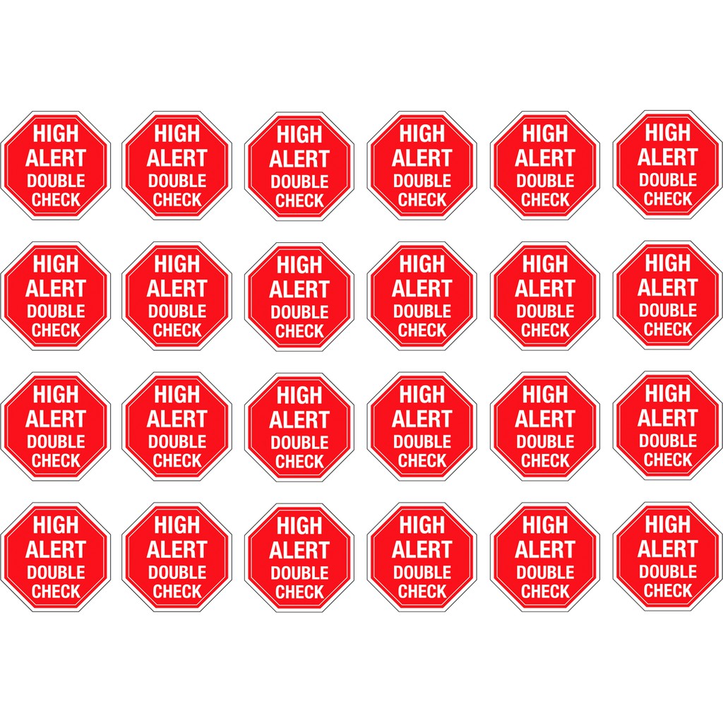 HIGH ALERT MEDICATION STICKER SIZE 4CM Shopee Malaysia