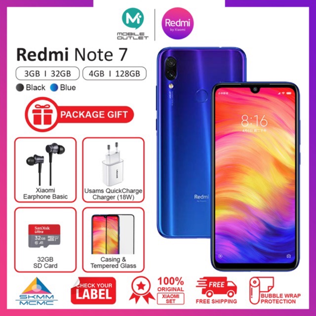 Xiaomi Redmi Note 7 3/32GB (18month Warranty By Xiaomi Msia ) | Shopee ...